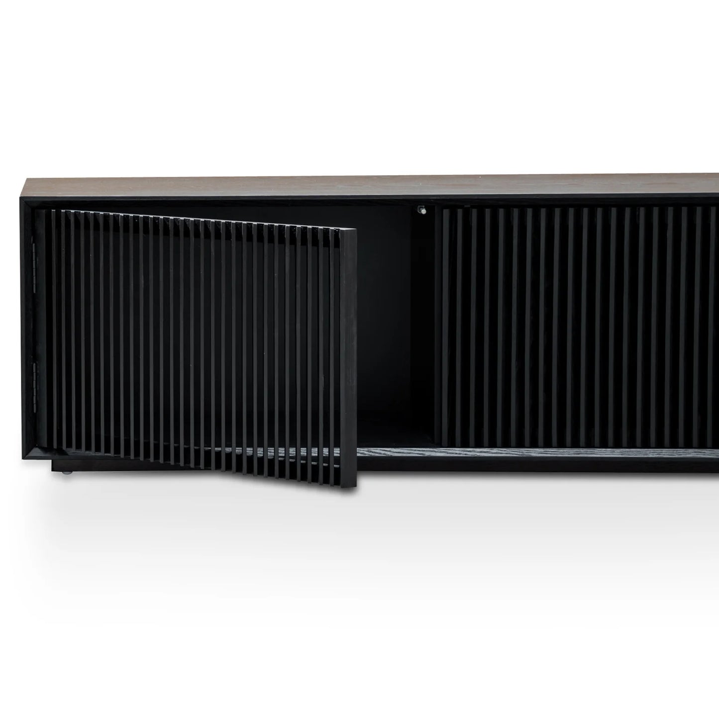 Black Veneer 2m Entertainment TV Unit
