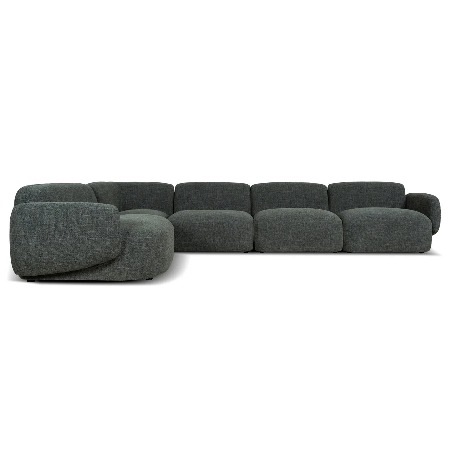 Nimbus Left Chaise Modular Sofa - Moss Green