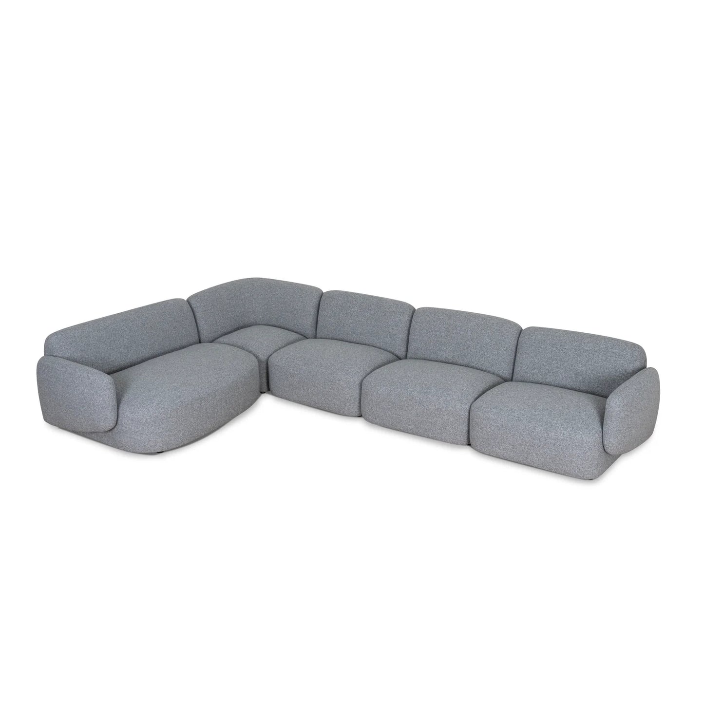 Nimbus Left Chaise Modular Sofa - Glacier Grey