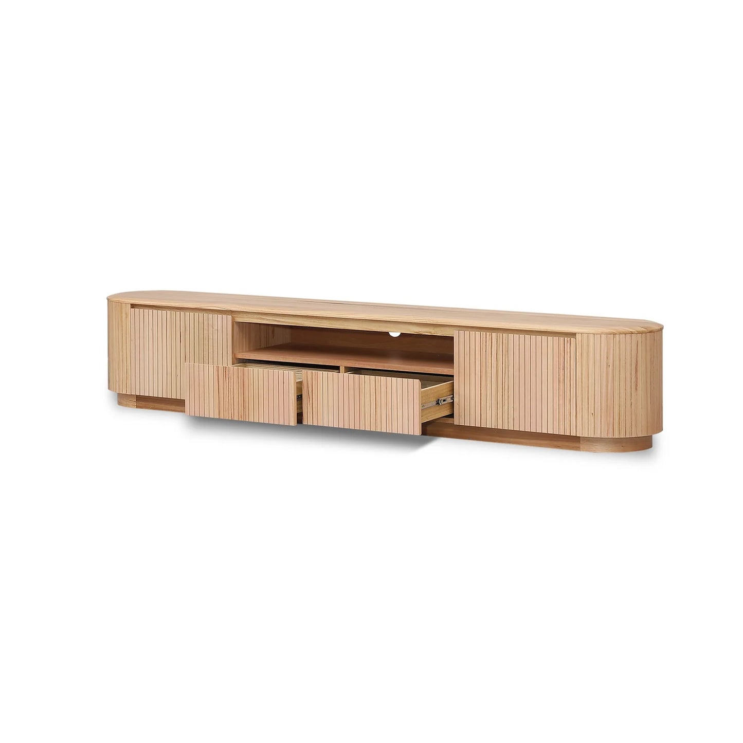 Timber Haven 2.4m TV Entertainment Unit - NZ Natural Ash