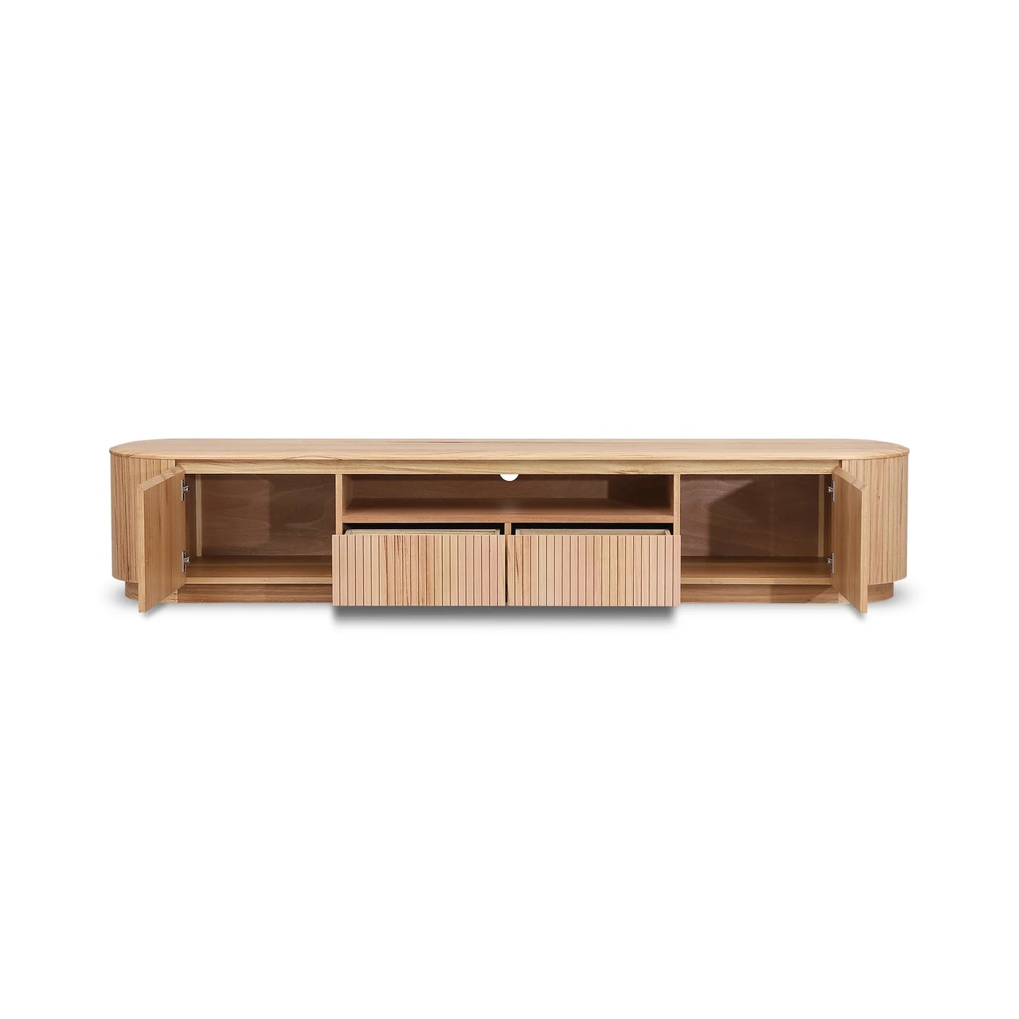 Timber Haven 2.4m TV Entertainment Unit - NZ Natural Ash