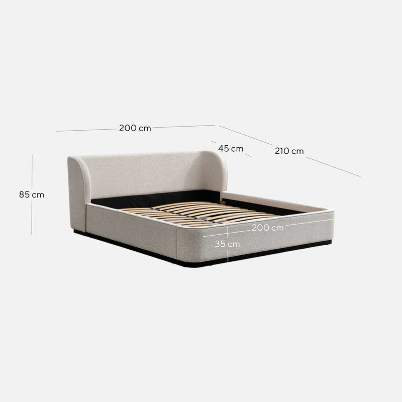 Sky King Bed Frame - Clay Grey ARRIVING SOON