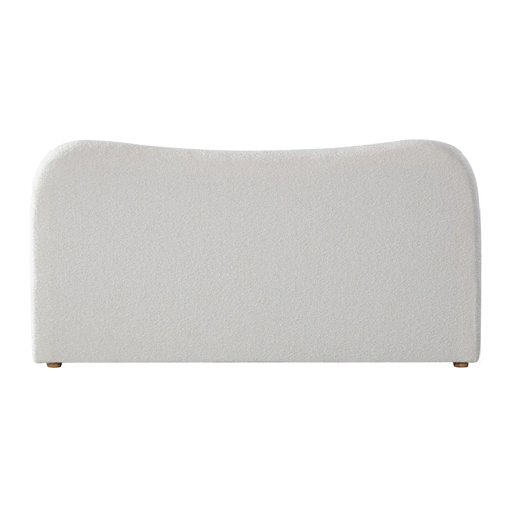Betelgeuse King Bed Frame - Cream White Boucle