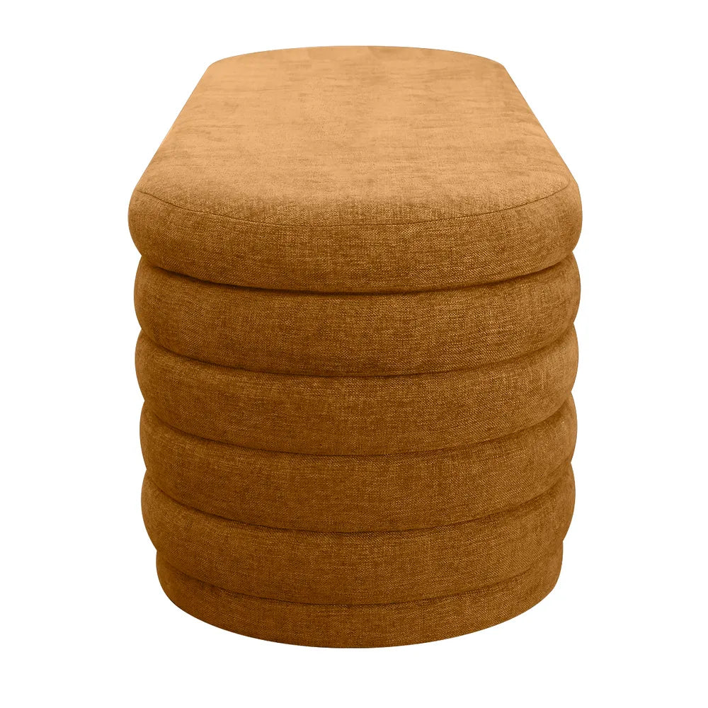 Demi Storage Bench Ottoman - Mustard