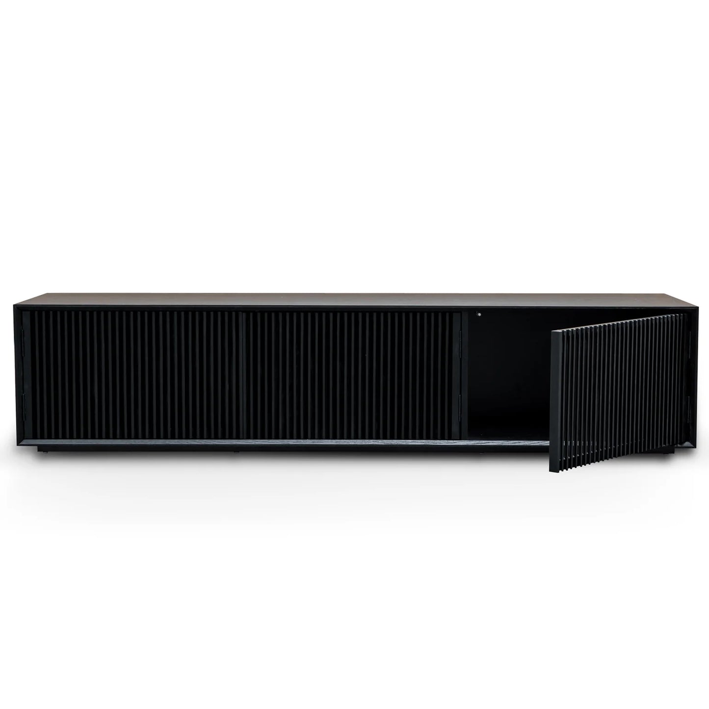 Black Veneer 2m Entertainment TV Unit