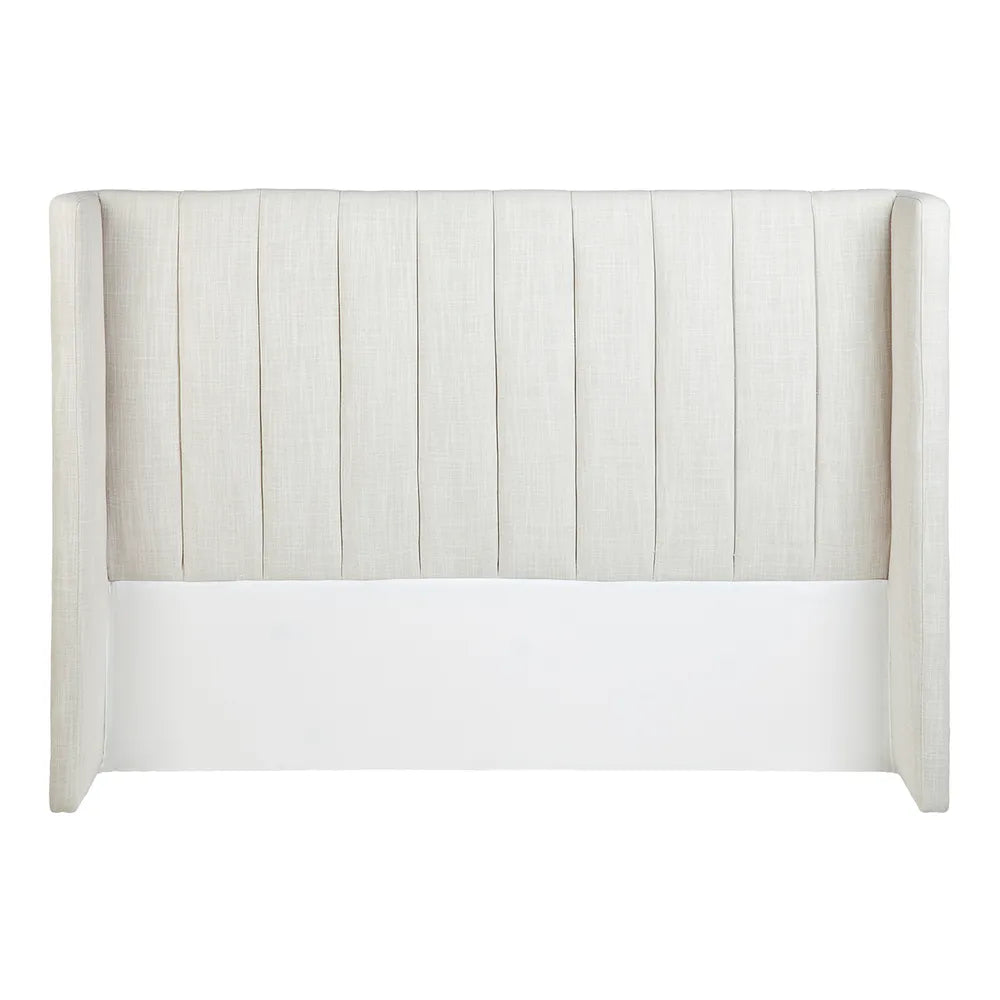Central Park Queen Bedhead - Natural Linen