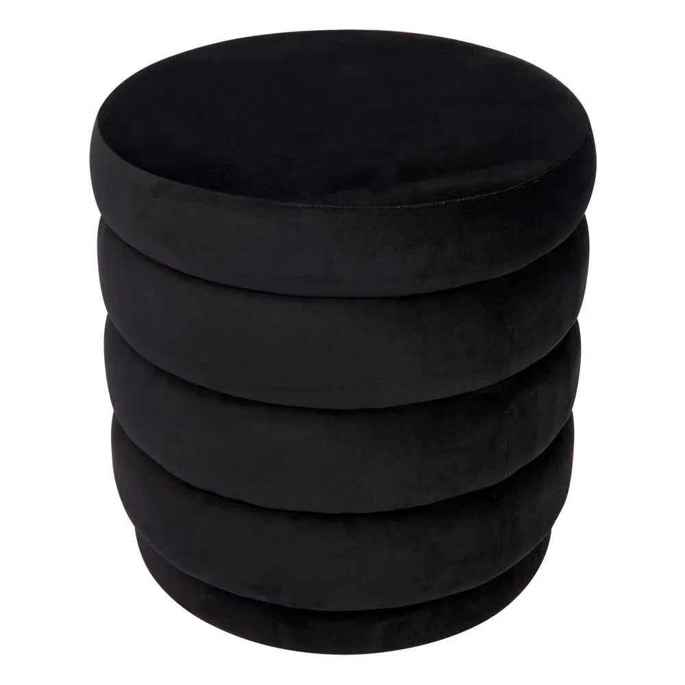 Demi Stool - Black Velvet