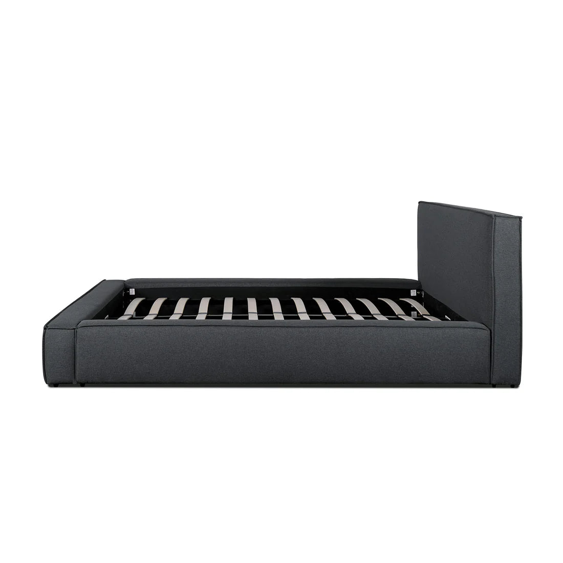 Aria King Bed Frame - Fossil Grey Fabric