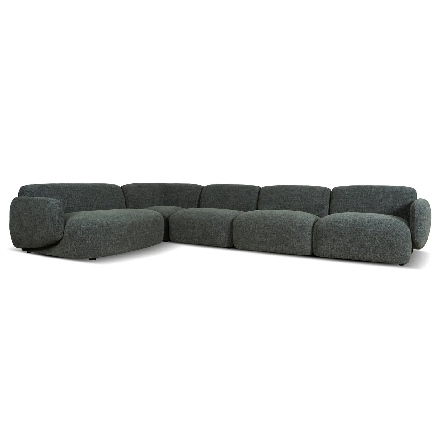 Nimbus Left Chaise Modular Sofa - Moss Green