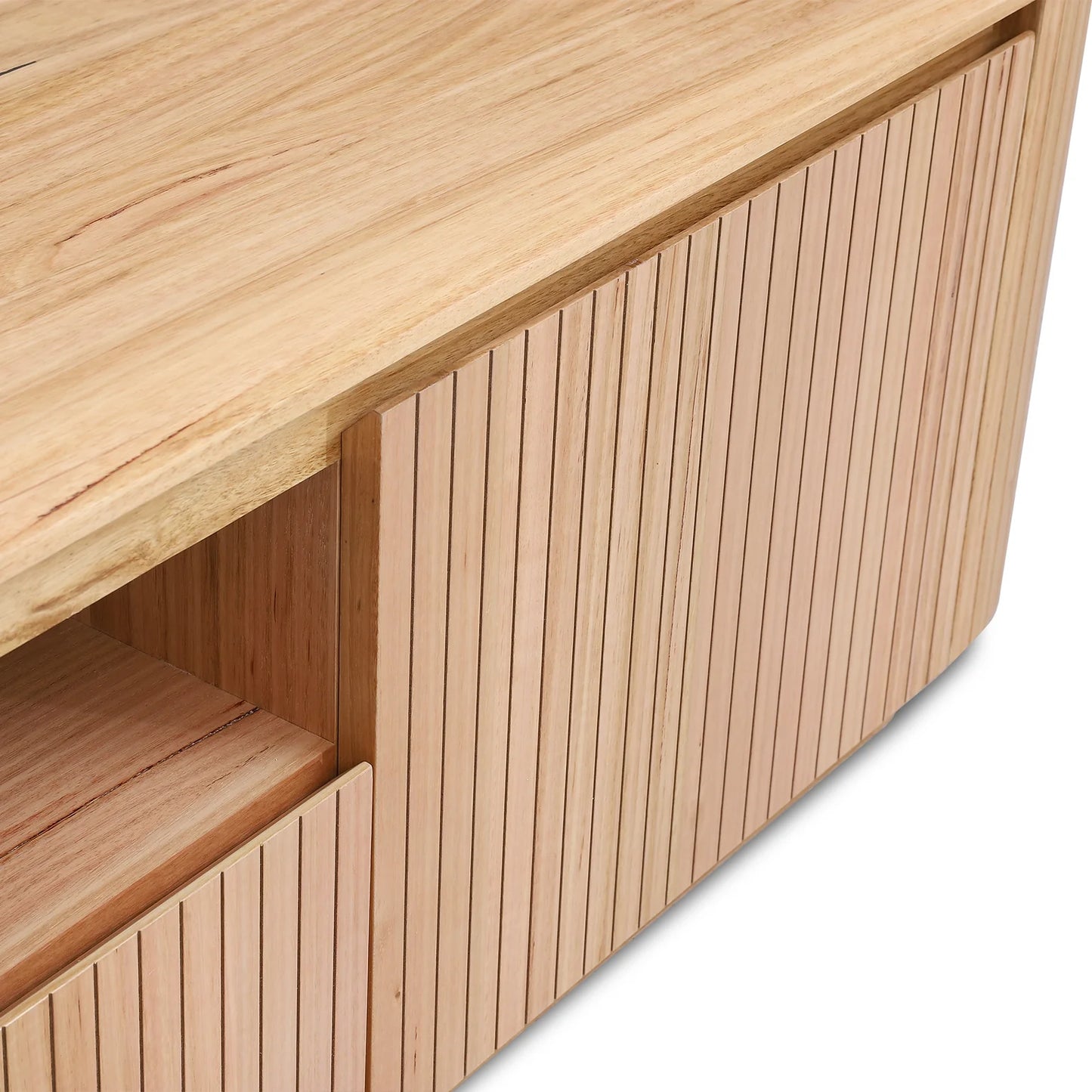 Timber Haven 2.4m TV Entertainment Unit - NZ Natural Ash