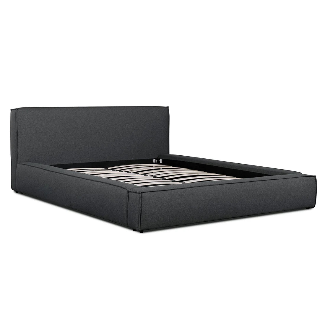 Aria King Bed Frame - Fossil Grey Fabric