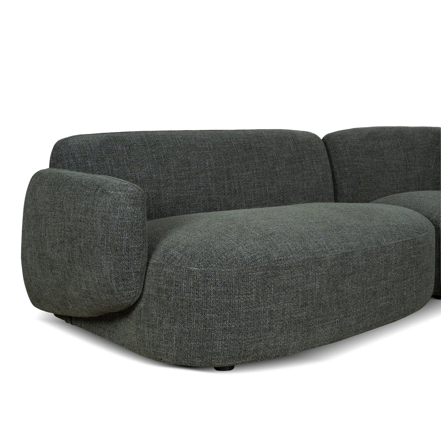 Nimbus Left Chaise Modular Sofa - Moss Green