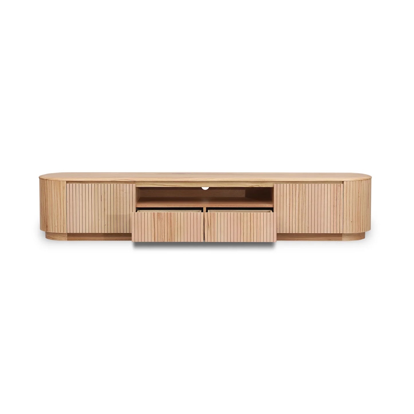 Timber Haven 2.4m TV Entertainment Unit - NZ Natural Ash