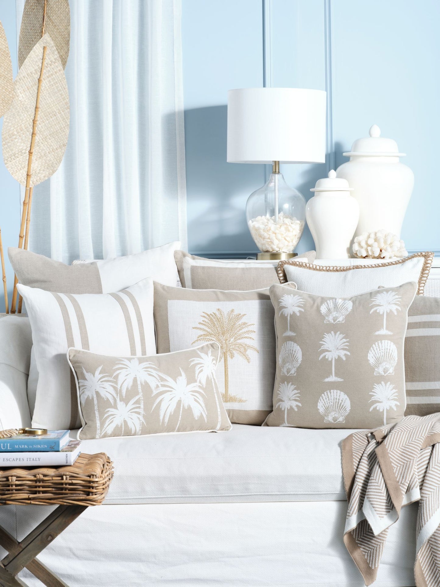 Mykonos Blanc Filled Cushion White 50x50cm