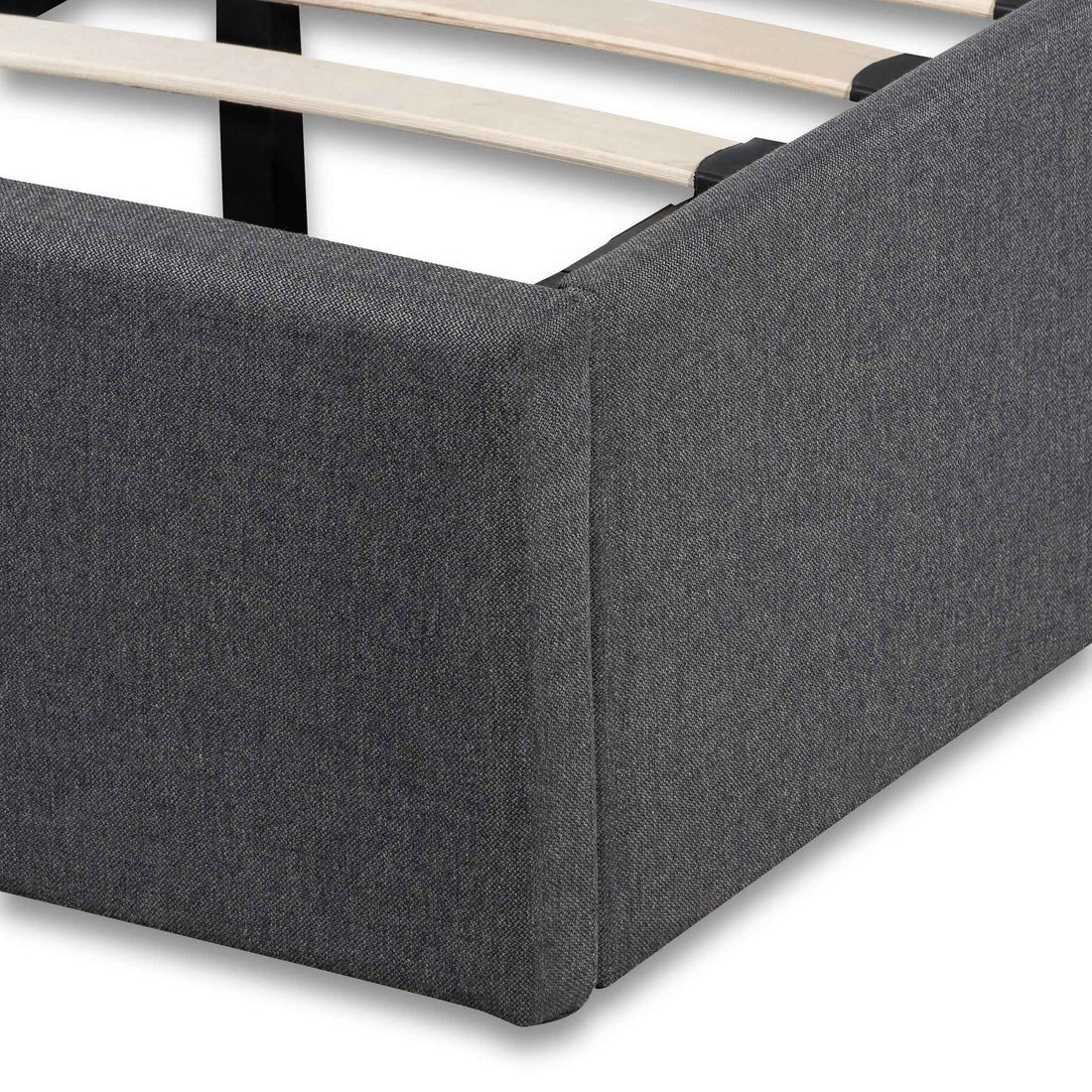 Aragon Single Bed Frame - Charcoal
