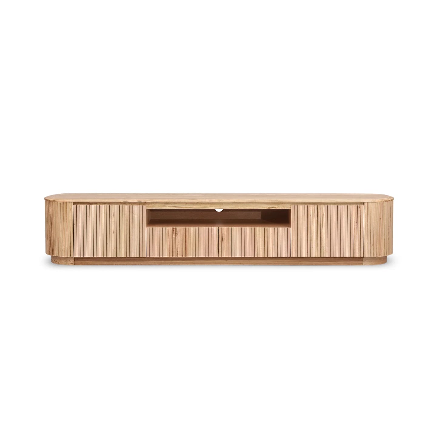 Timber Haven 2.4m TV Entertainment Unit - NZ Natural Ash