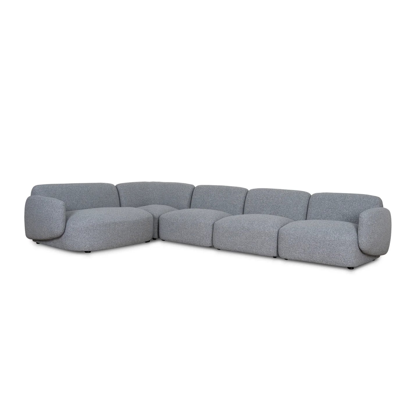 Nimbus Left Chaise Modular Sofa - Glacier Grey