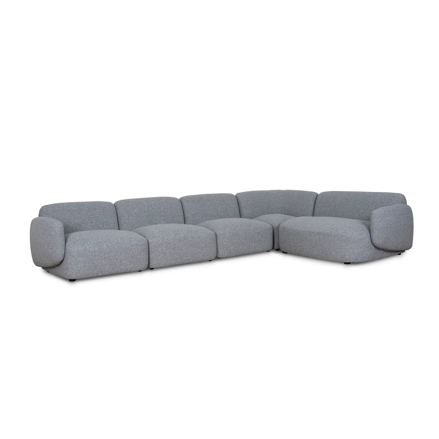 Nimbus Right Chaise Modular Sofa - Glacier Grey