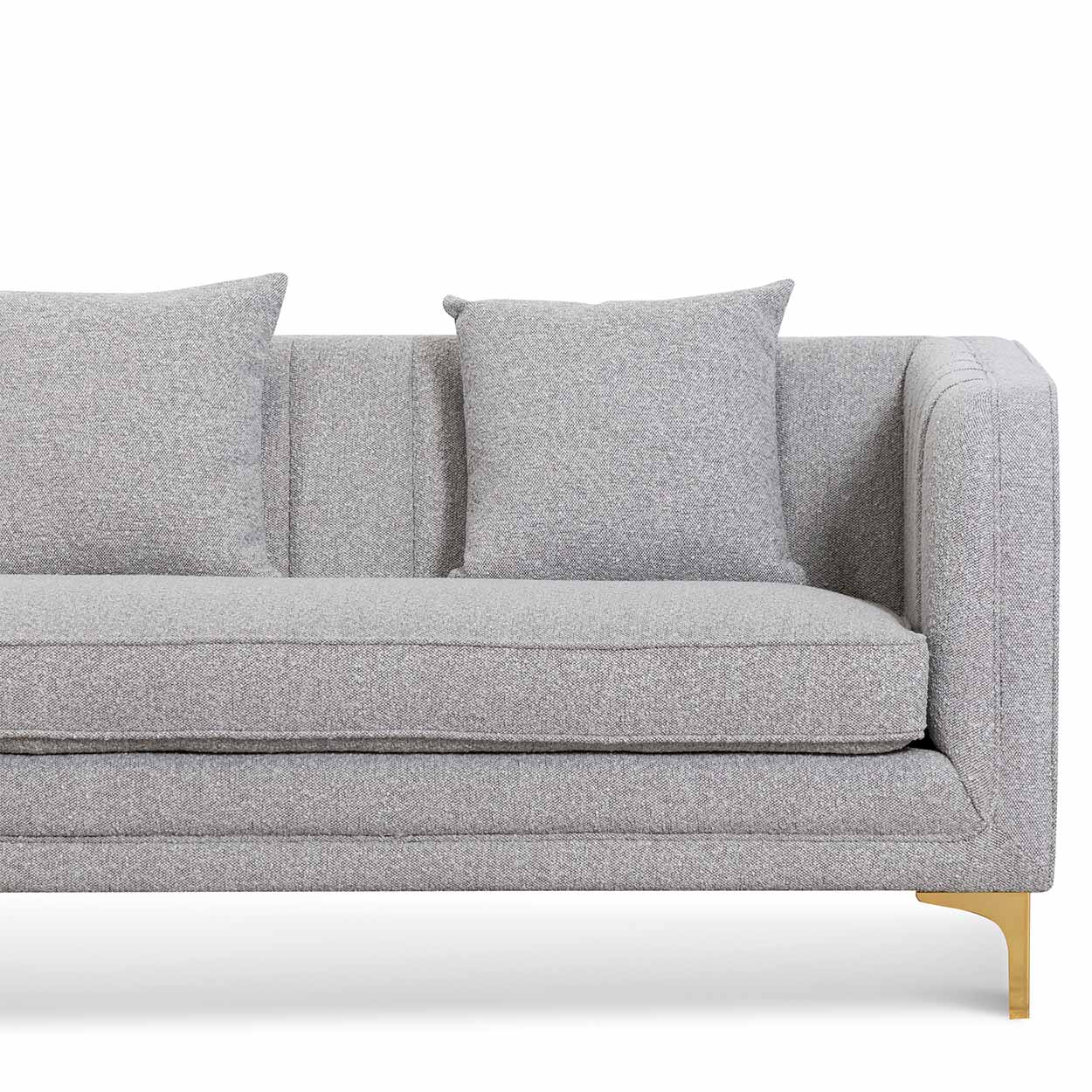 Arabella 3 Seater Sofa - Ash Grey Boucle