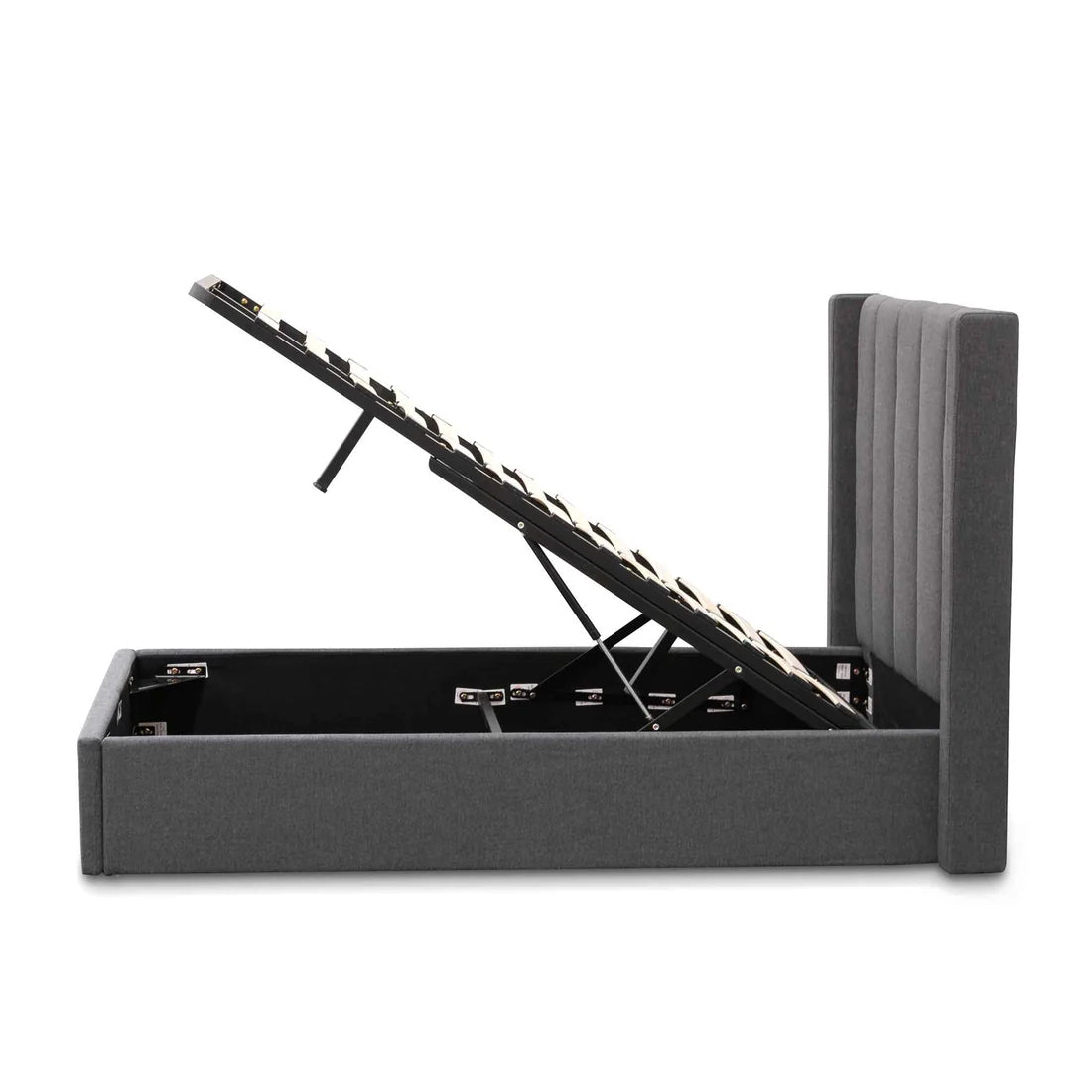 Aragon Single Bed Frame - Charcoal
