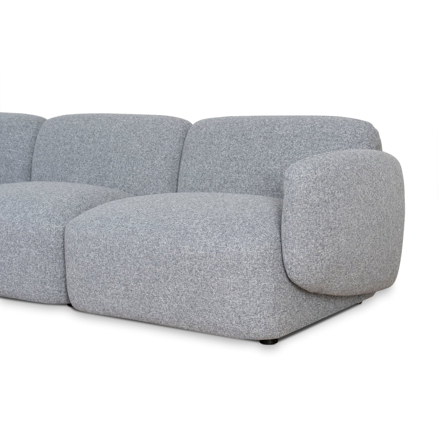 Nimbus Left Chaise Modular Sofa - Glacier Grey