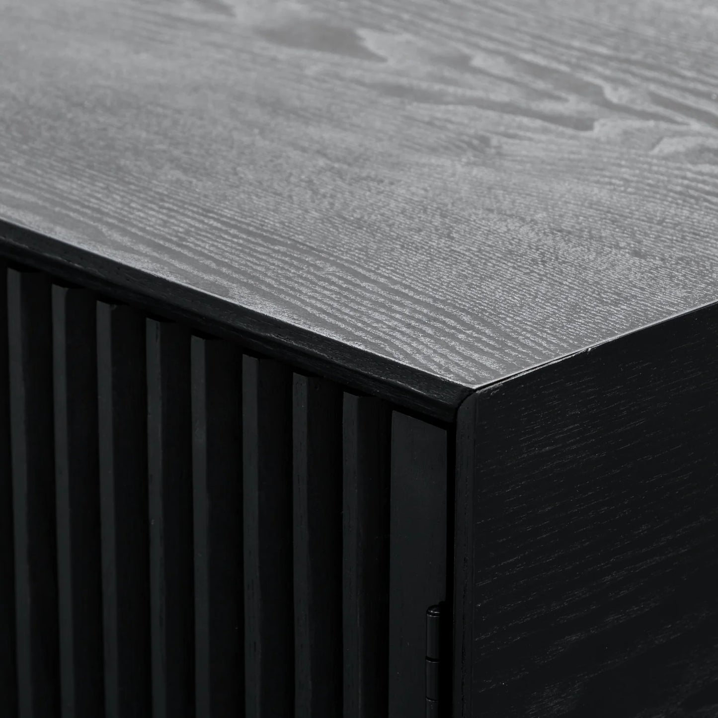 Black Veneer 2m Entertainment TV Unit