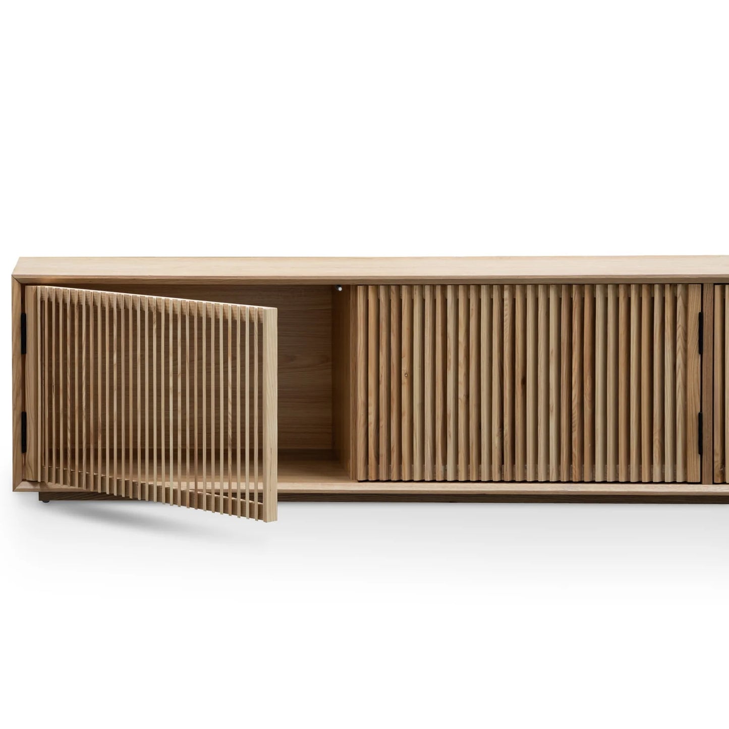 Natural Ash Veneer 2m Entertainment TV Unit
