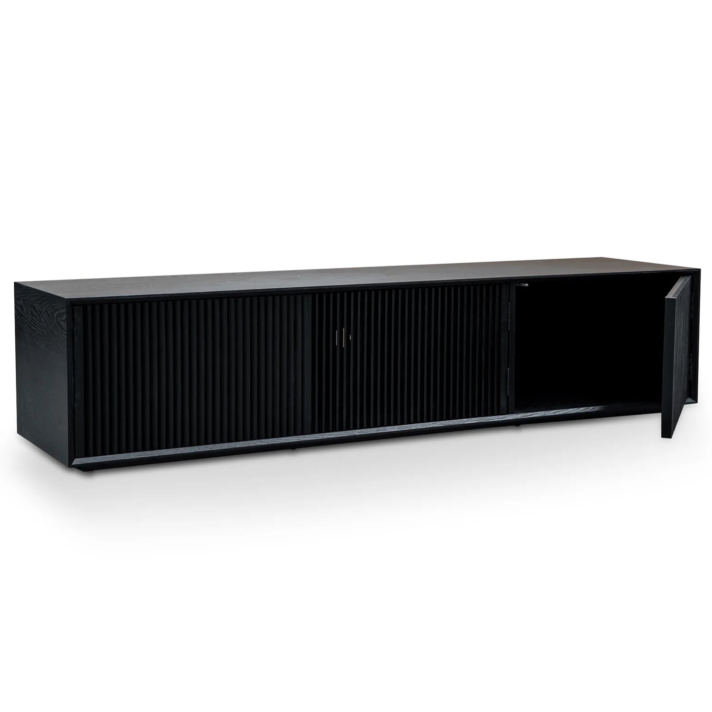 Black Veneer 2m Entertainment TV Unit