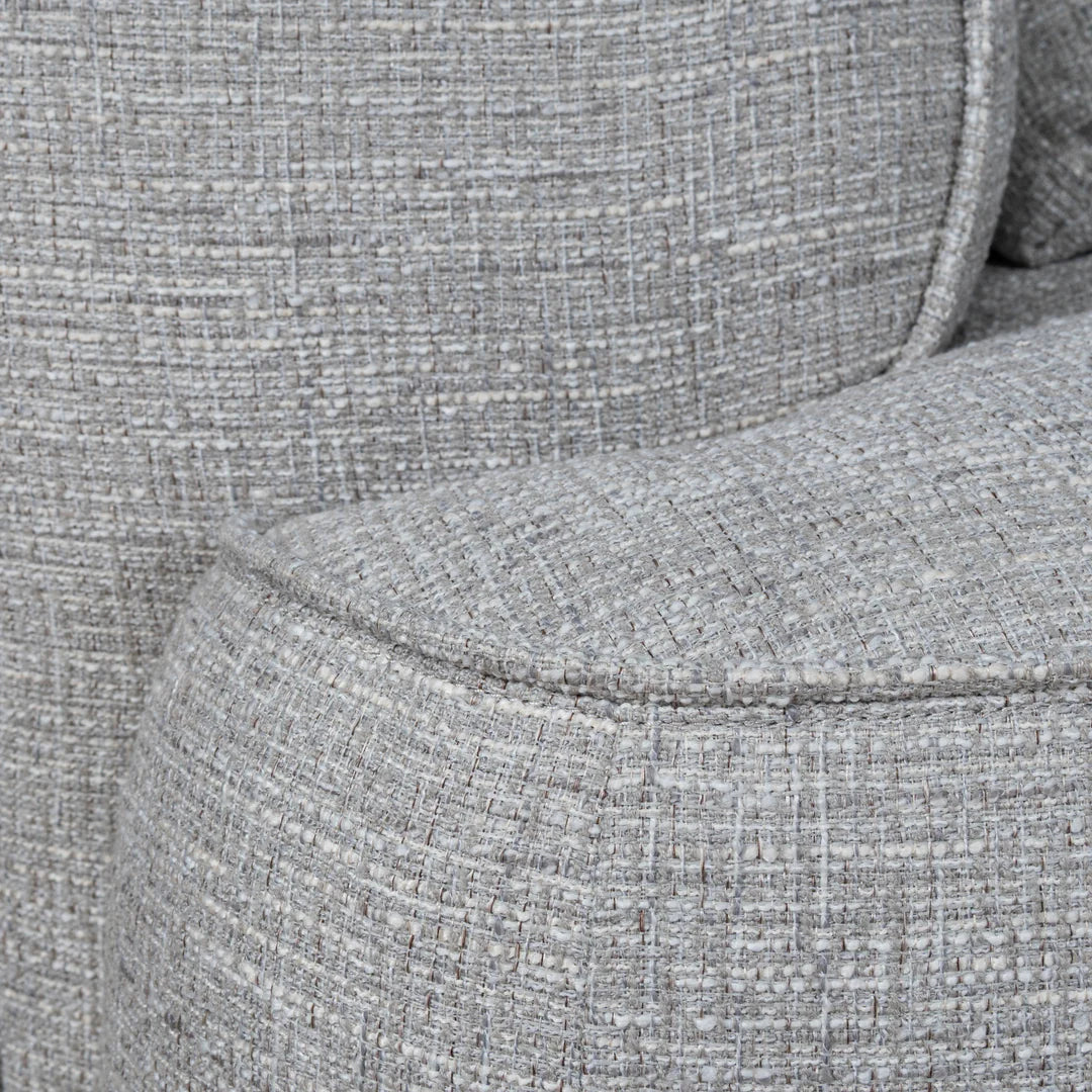 Arabella Right Chaise Sofa - Chrome Grey