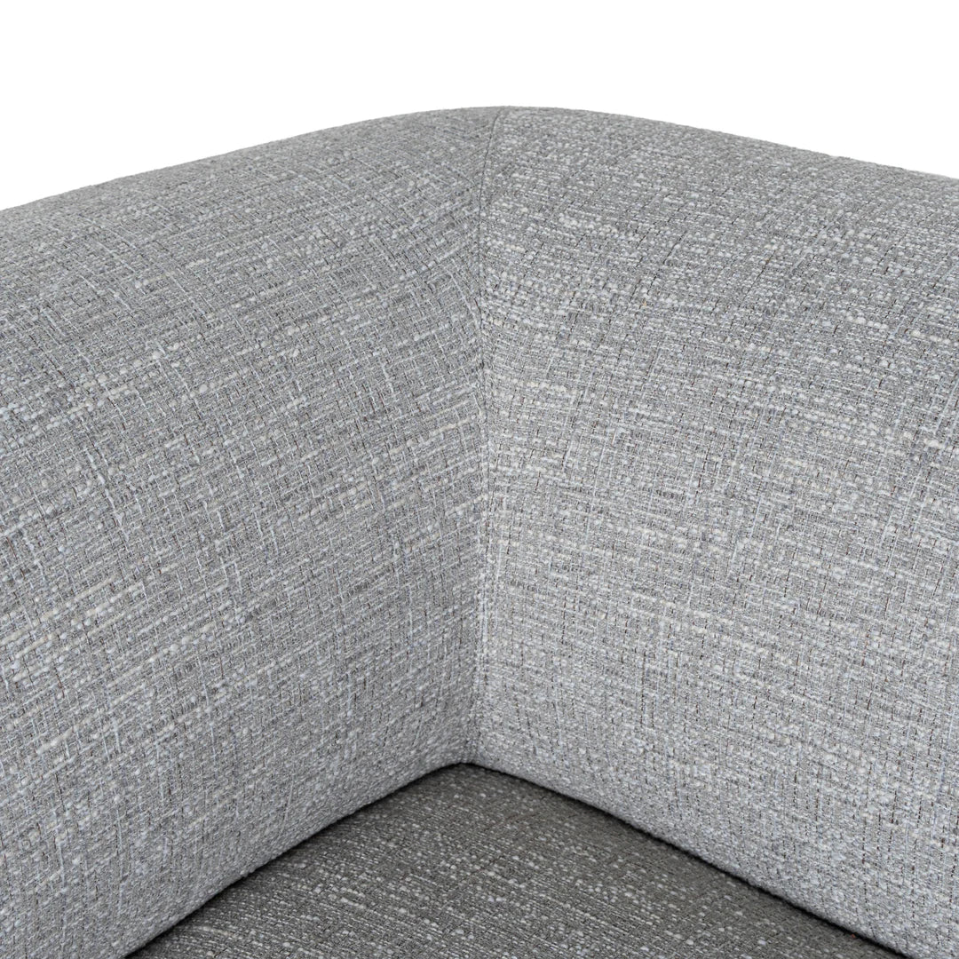 Arabella Right Chaise Sofa - Chrome Grey