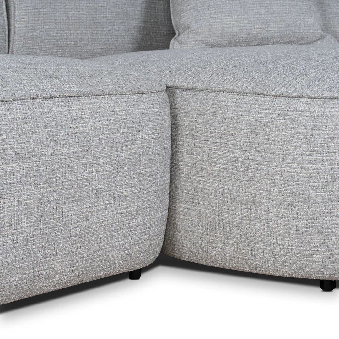 Arabella Right Chaise Sofa - Chrome Grey