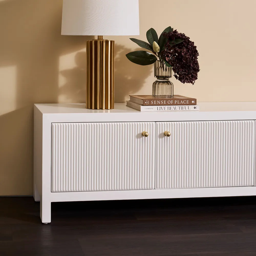 Large White Ariana Entertainment Unit