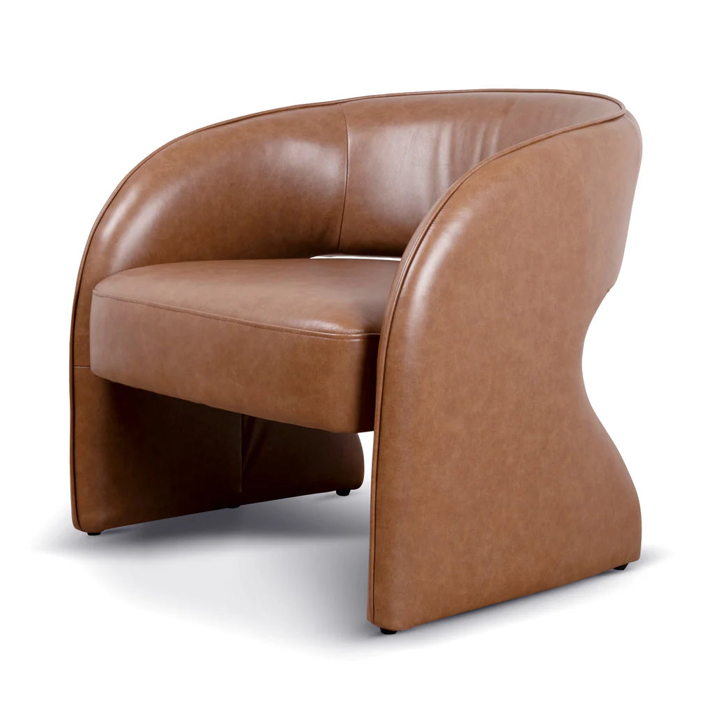 Ashton Caramel Brown Leather Armchair
