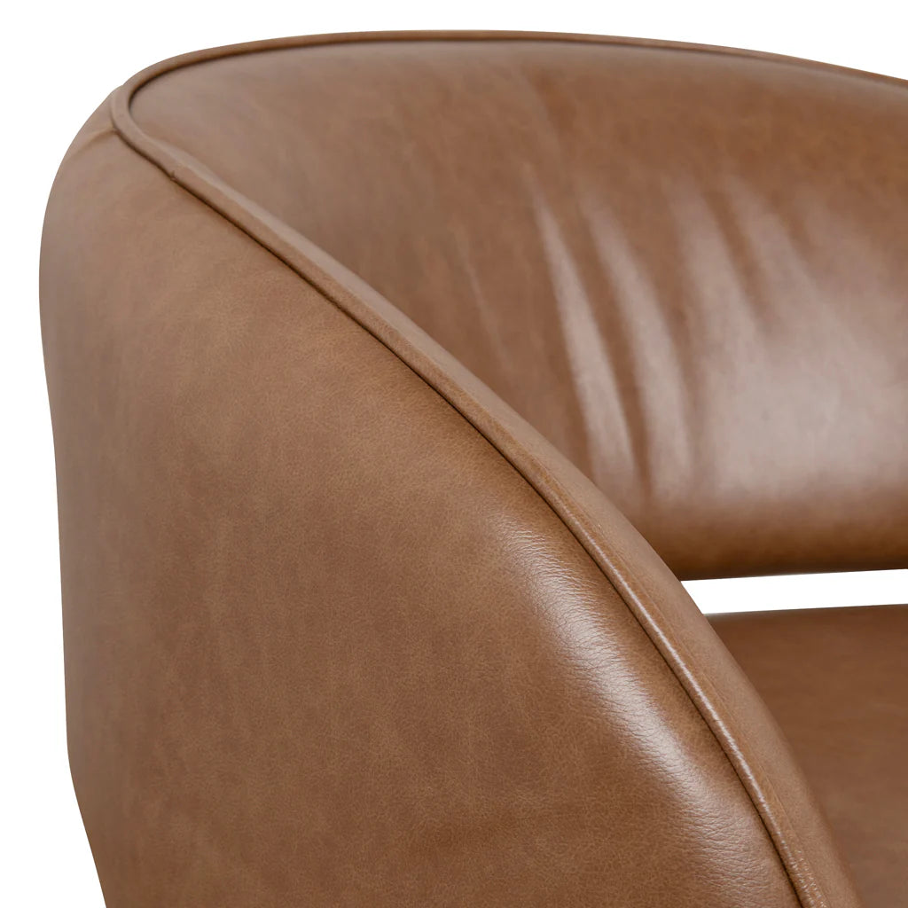 Ashton Caramel Brown Leather Armchair