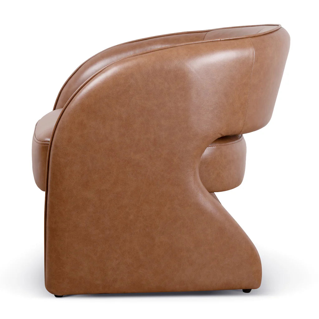 Ashton Caramel Brown Leather Armchair