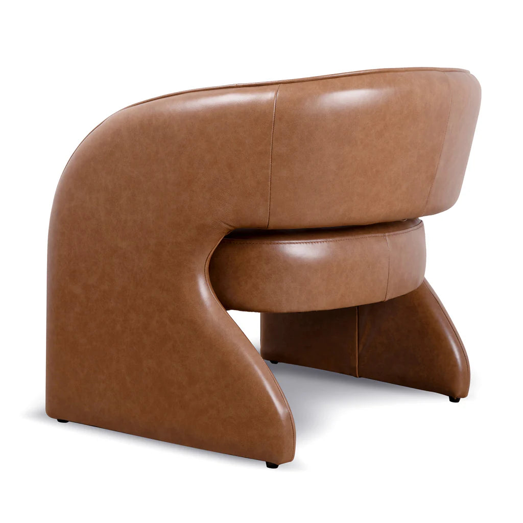 Ashton Caramel Brown Leather Armchair