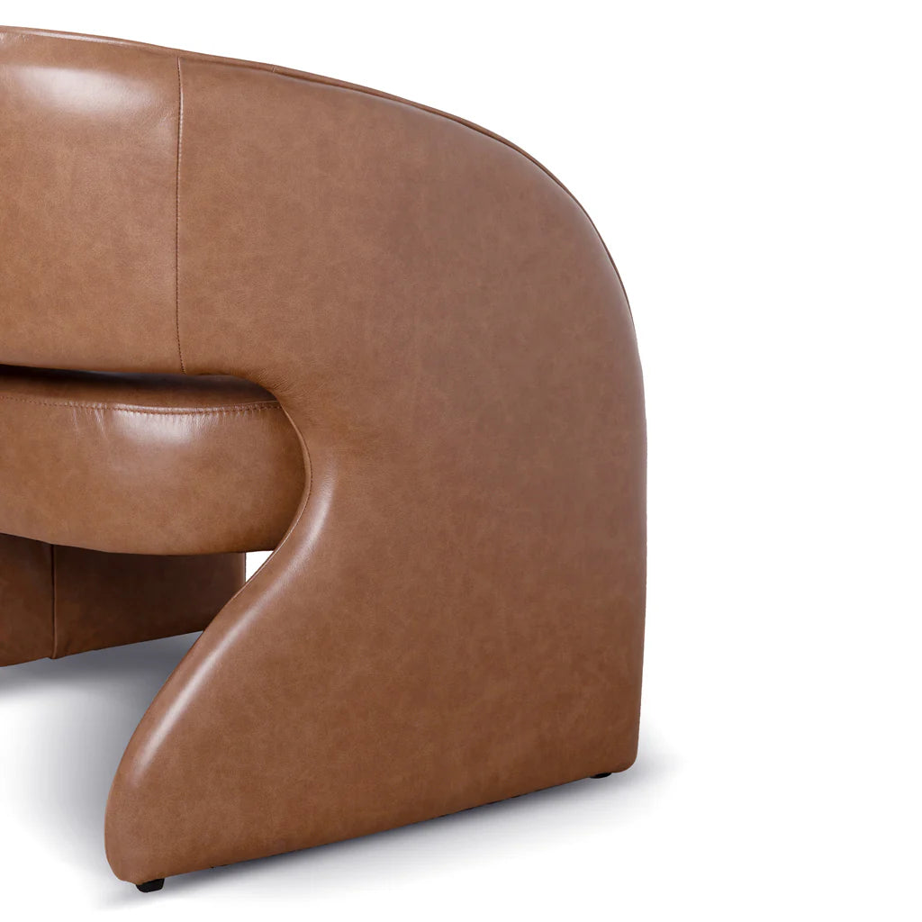 Ashton Caramel Brown Leather Armchair