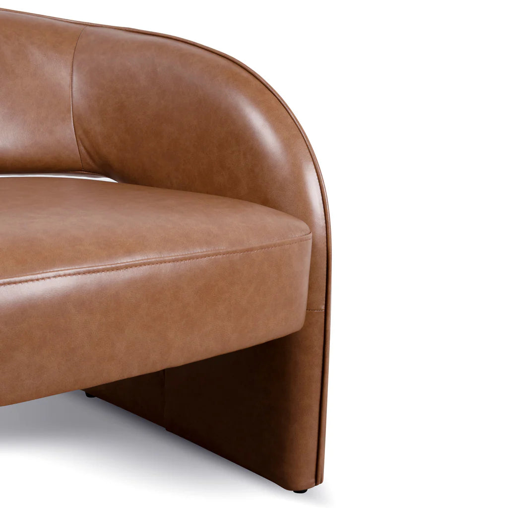 Ashton Caramel Brown Leather Armchair