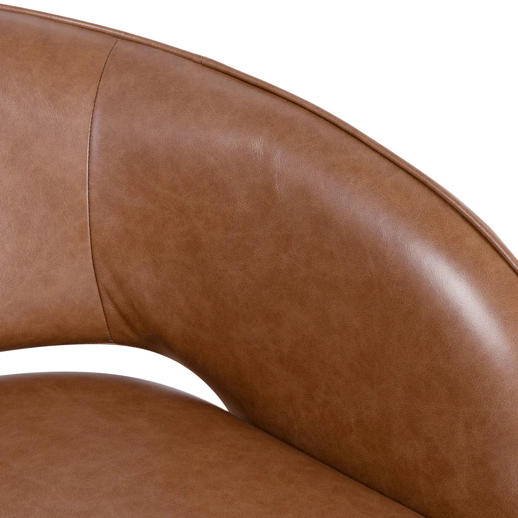 Ashton Caramel Brown Leather Armchair