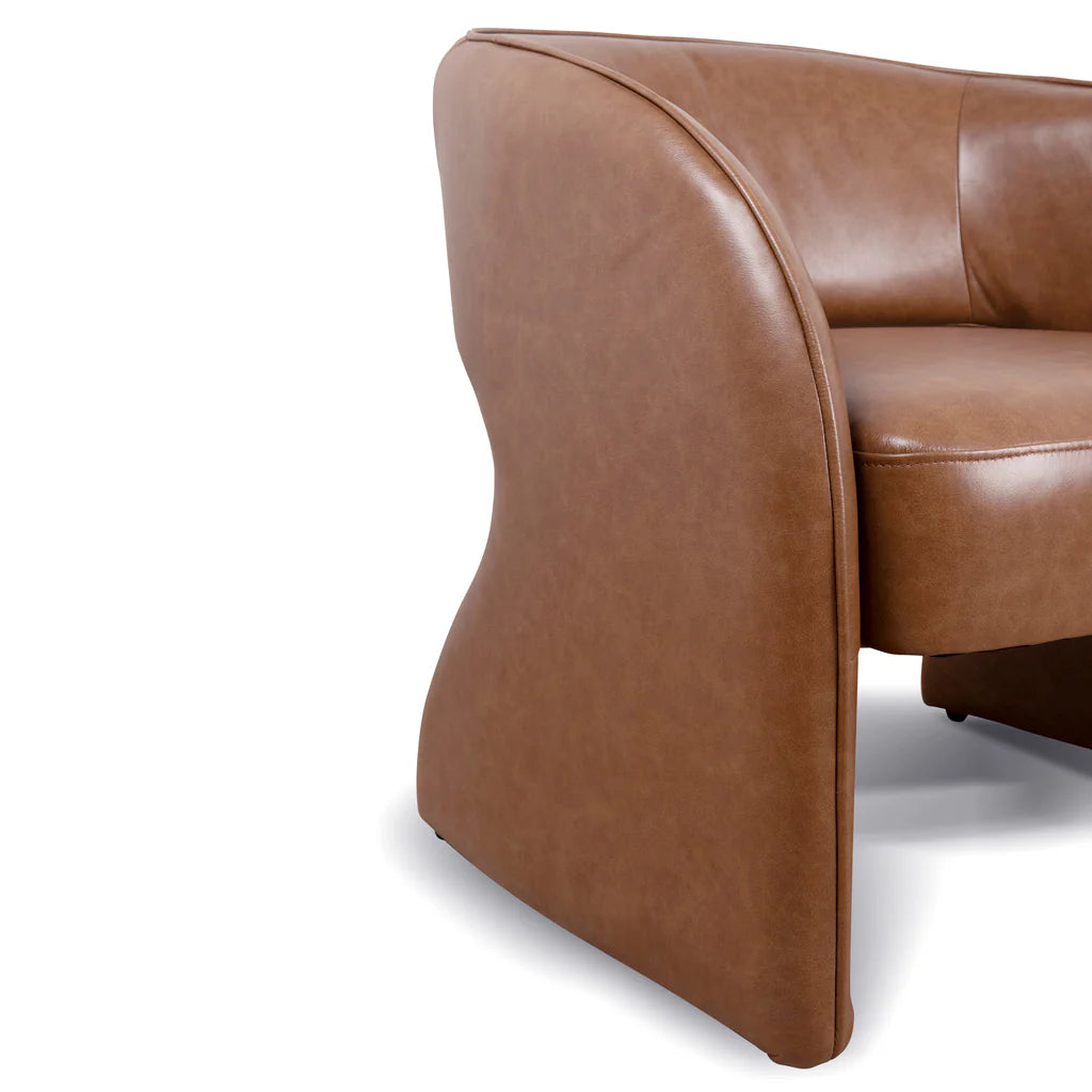 Ashton Caramel Brown Leather Armchair