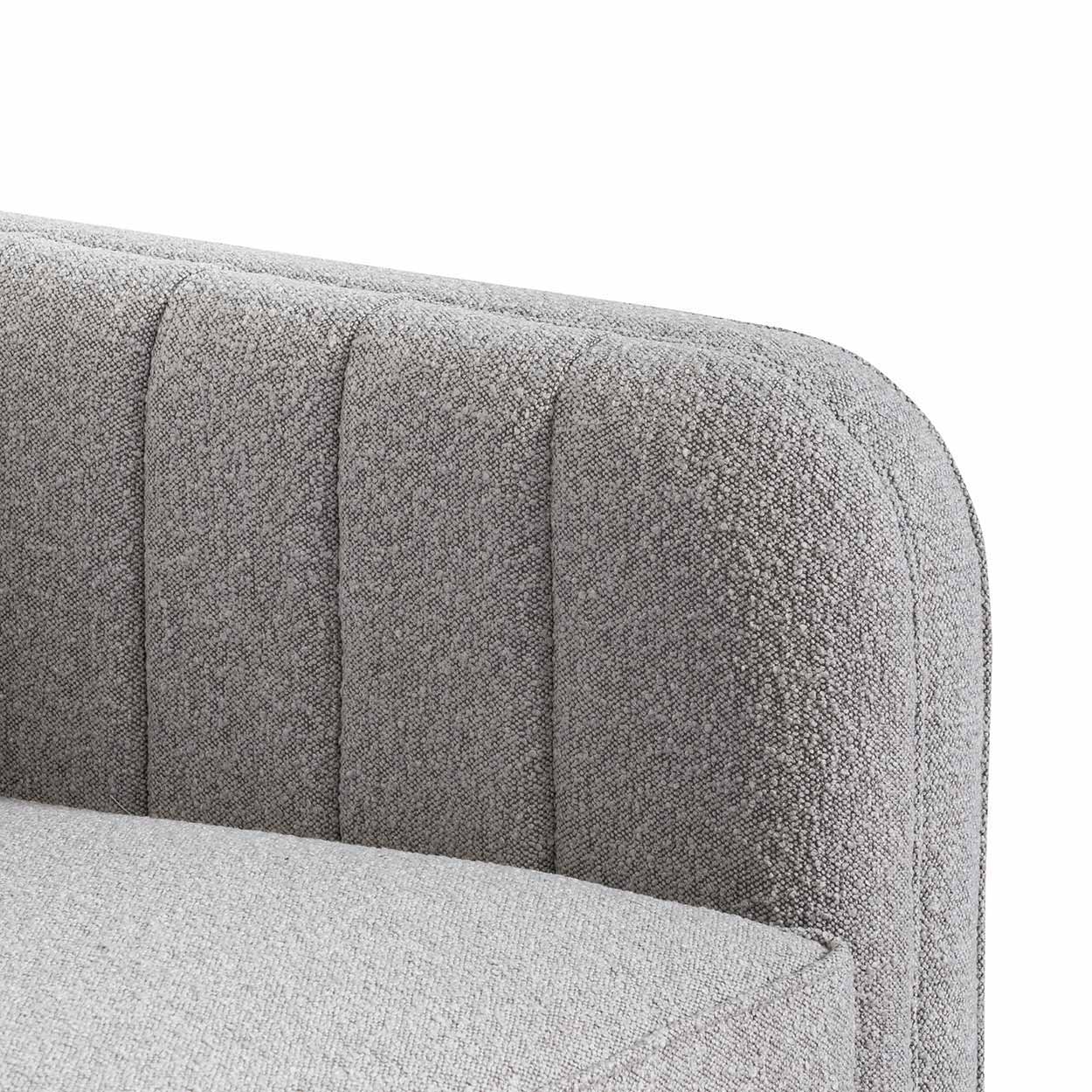 Arabella 3 Seater Sofa - Ash Grey Boucle