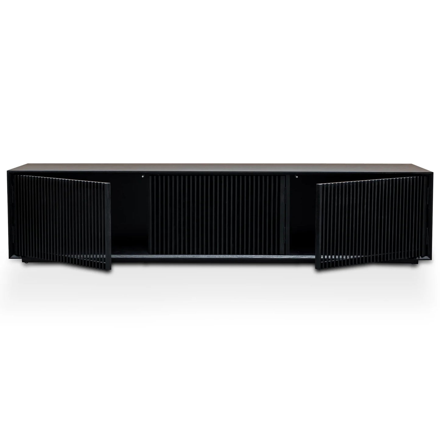 Black Veneer 2m Entertainment TV Unit