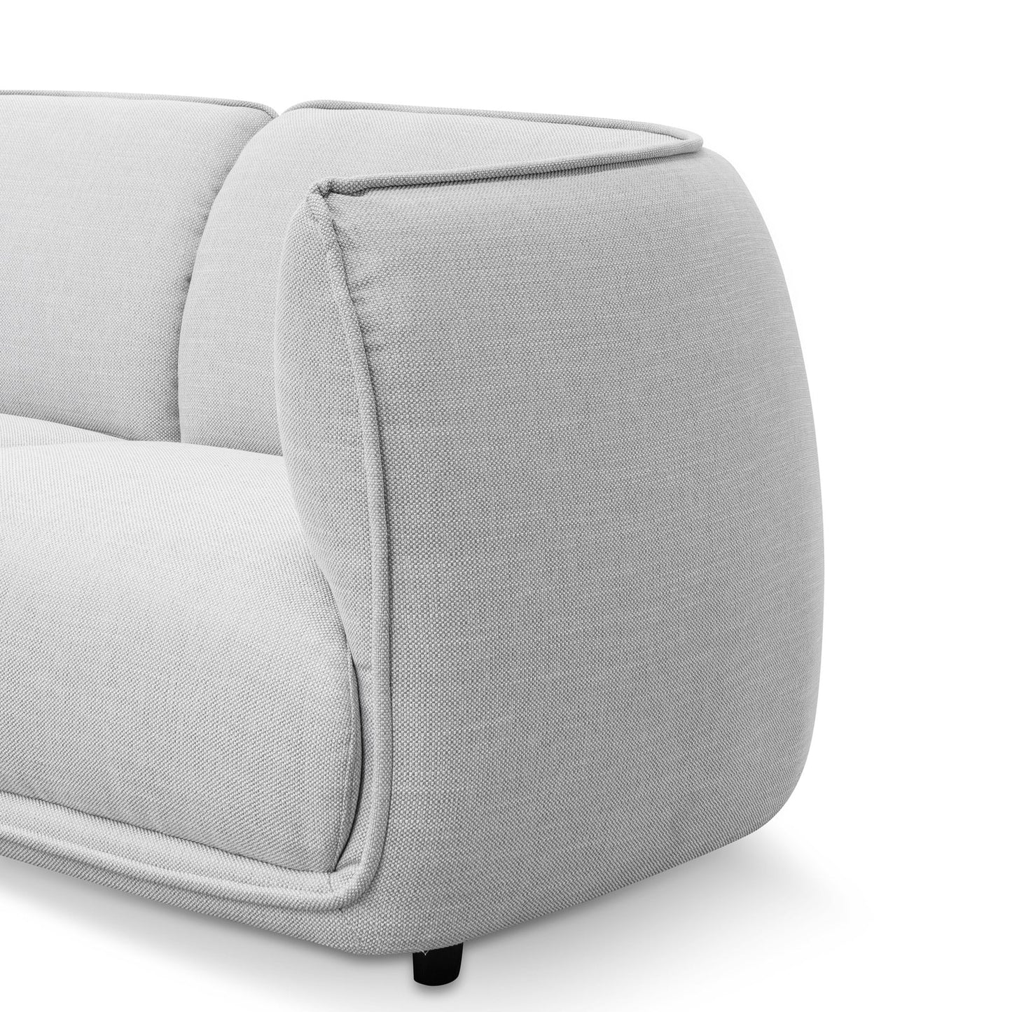 Michel 2 Seater Fabric Sofa- Light Texture Grey
