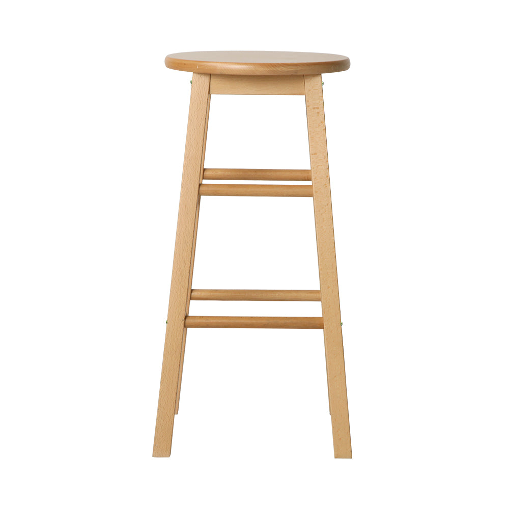 Set of 2 Elisha Wooden Bar Stools