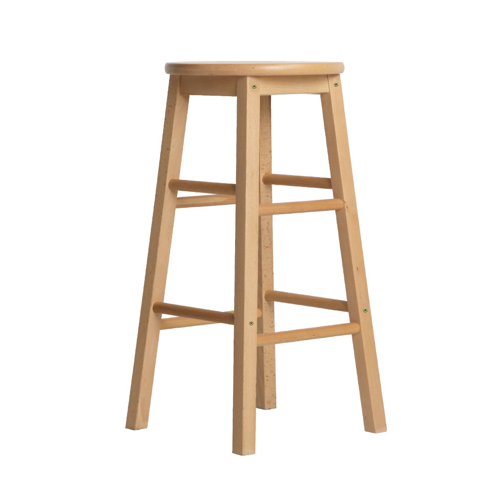 Set of 2 Elisha Wooden Bar Stools
