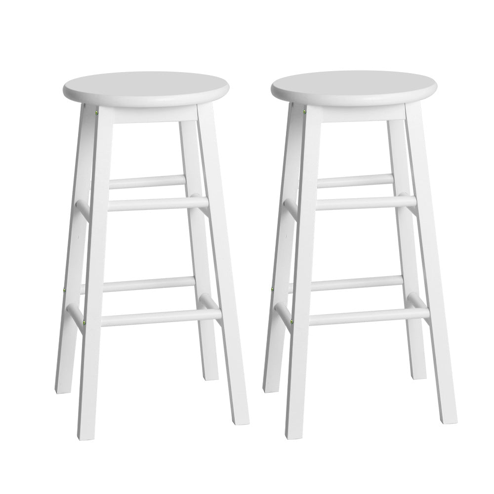 Set of 2 Nellie Wooden Bar Stools