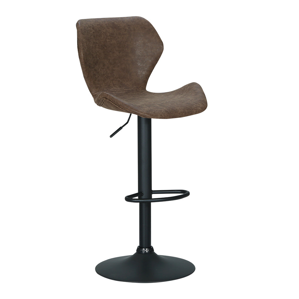 Set of 2 Ellis Vintage Brown Bar Stools