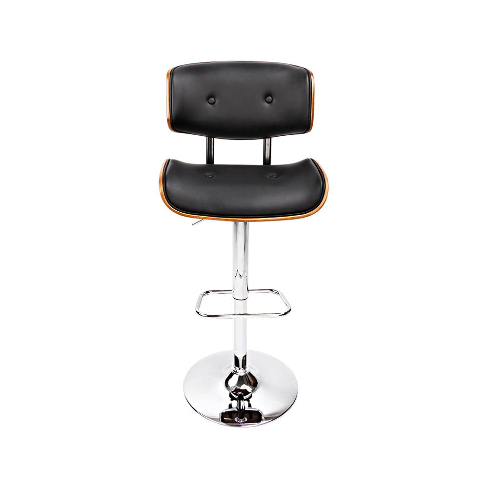 Set of 2 Baxter Leather Bar Stools
