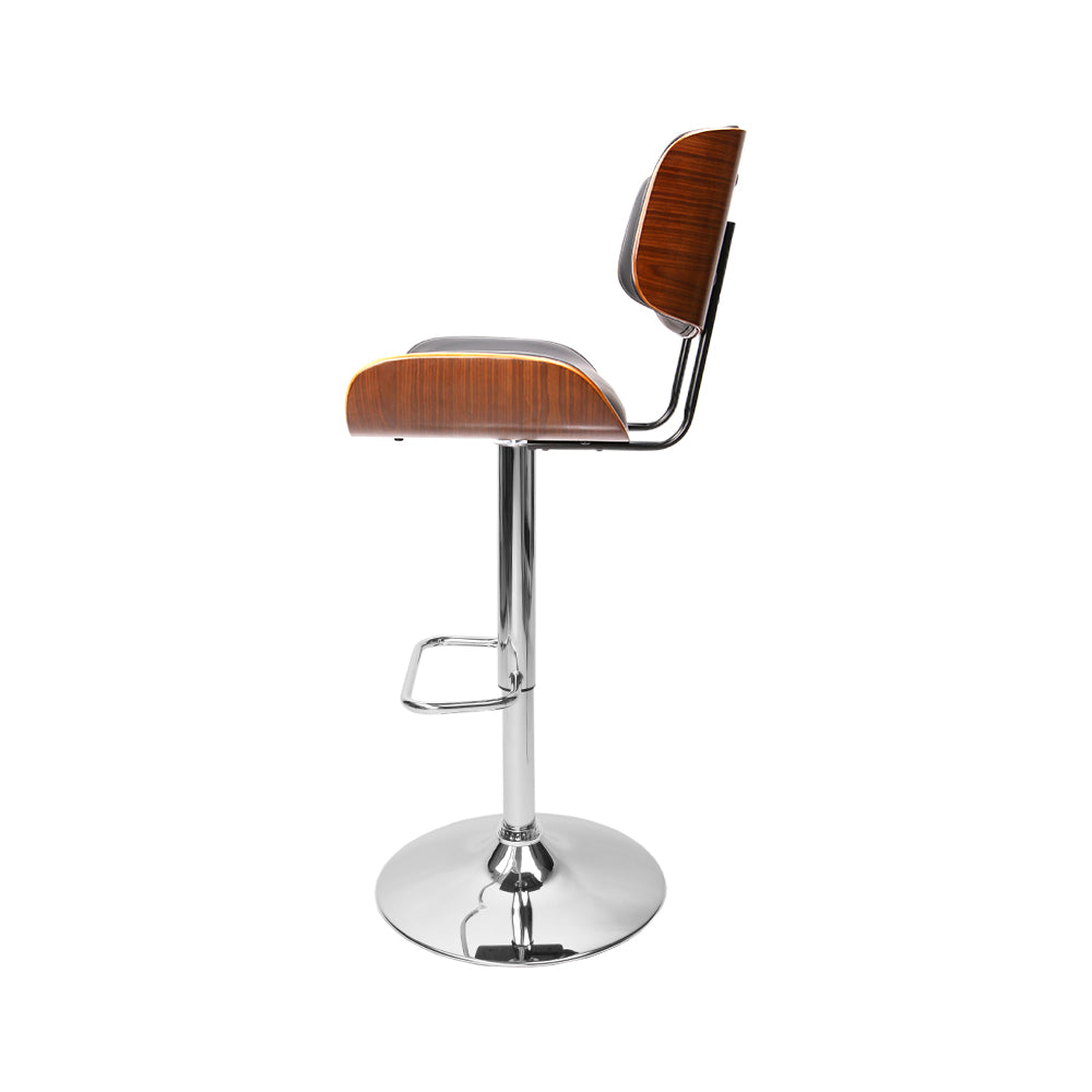 Set of 2 Baxter Leather Bar Stools