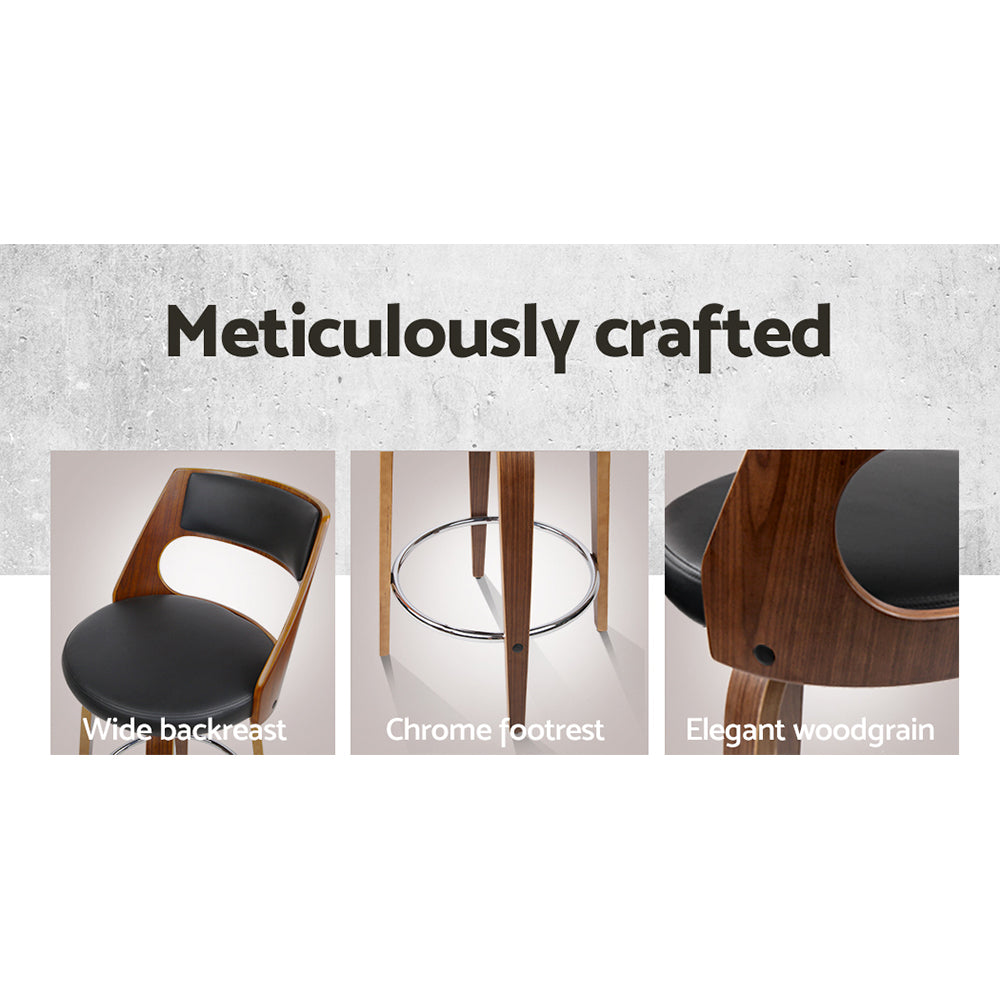 Set of 4 Astoria Leather Bar Stools